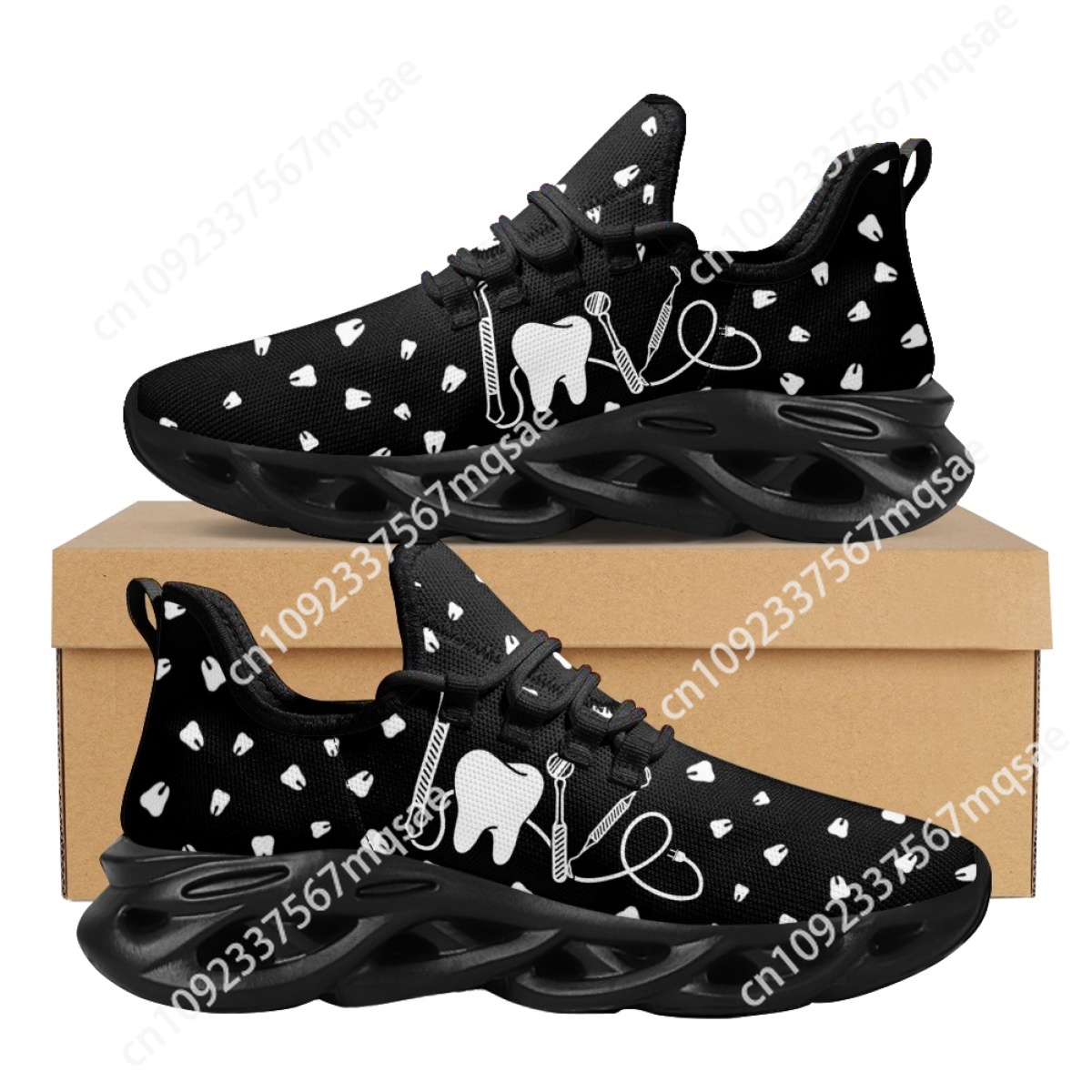 Men'S Shoes Black And White - Black and White Teeth Medical Institution
