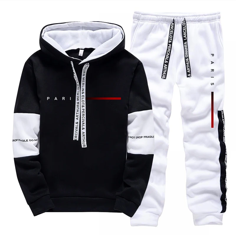 Men Shoes Joggers - Paris Fashion Hoodie Streetwear Men's Set