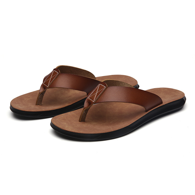 Men'S Shoes Cole Haan - 38-47 New Italian Leather Flip-flops for