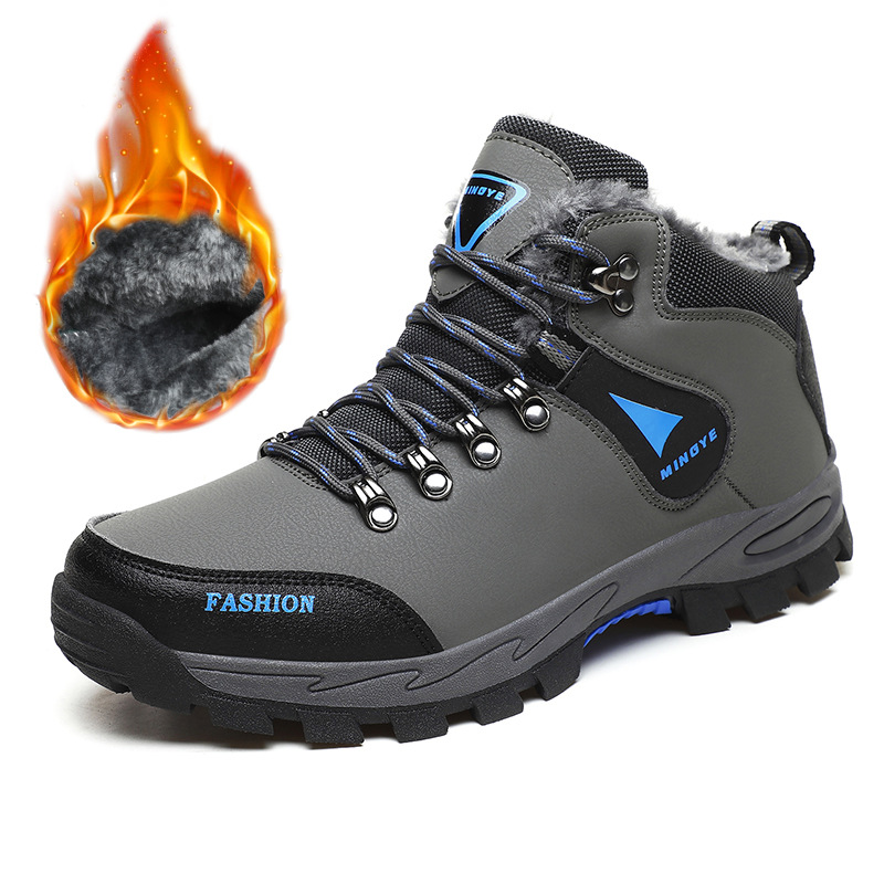 Men Shoes White Colour - Men's Boots Winter Warm Fleece Tenis