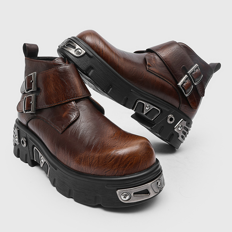 Men Shoes Type - large size men fashion punk goth