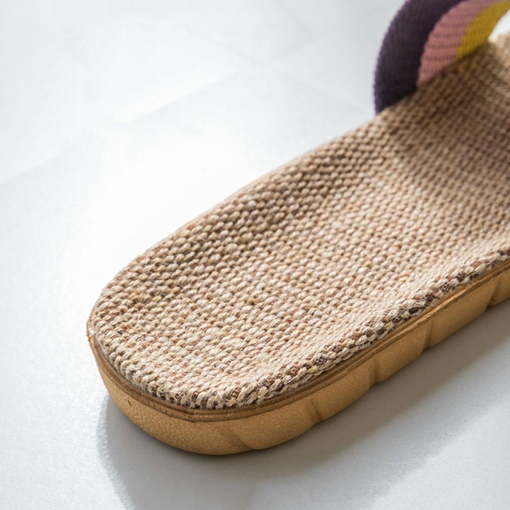 Men'S Shoes To Women'S - Fashion Ethnic Style Linen Cross Slippers