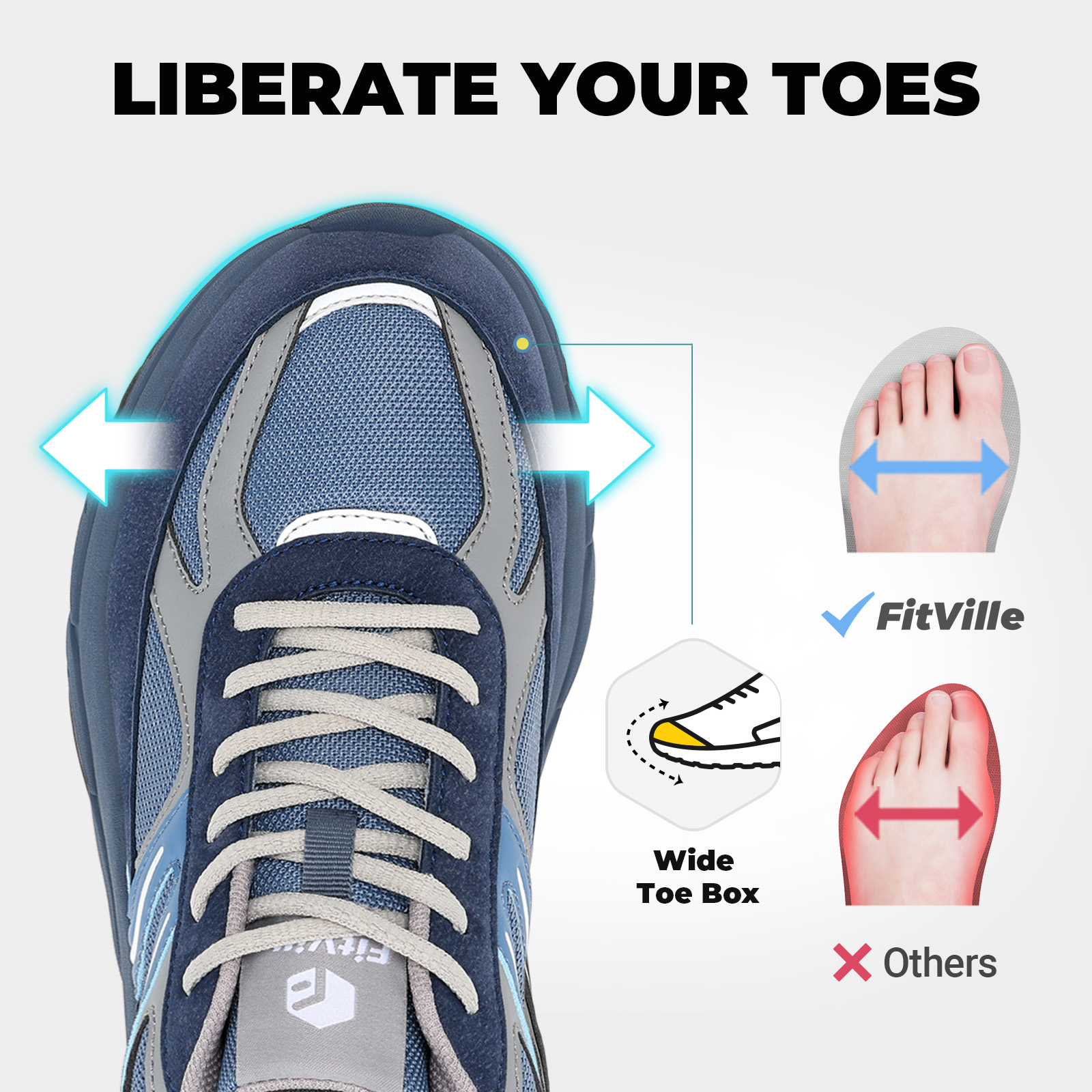 Fittington Wide Shoes For Man  - đánh giá và giá Men'S Shoes V5 Rnr