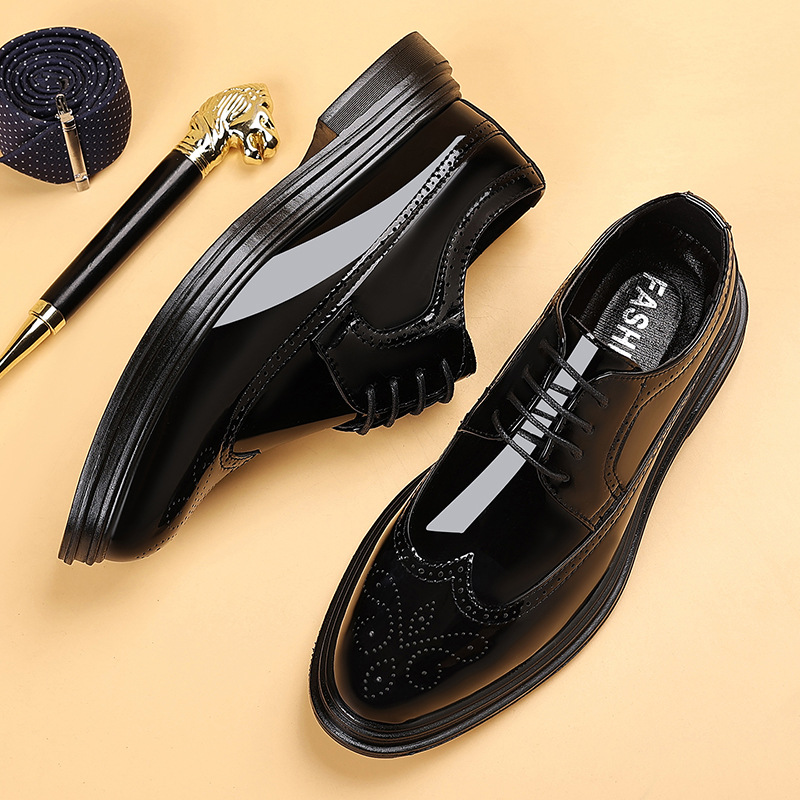 Men's Patent Leather Brogue Dr - đánh giá và giá Oxford Brogue Leather