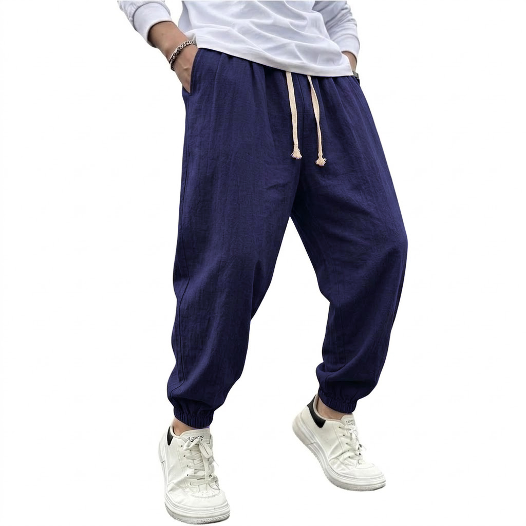 Mens Cotton Linen Harem Trouse - đánh giá và giá Men Shoes Joggers
