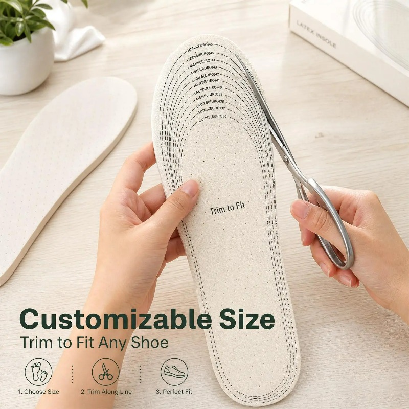Breathable Cotton Latex Insole - đánh giá và giá Men Shoes Outlet