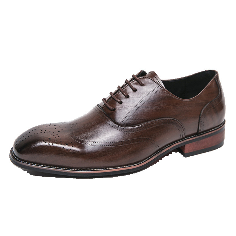 Classic Italy Pointed Toe Leat - đánh giá và giá Oxford Brogue Leather