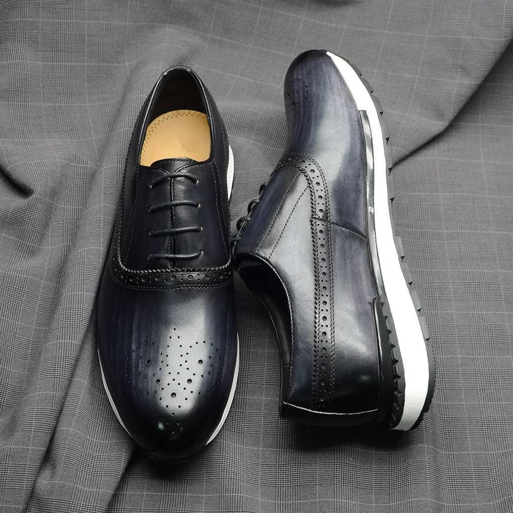 10 Colors Handmade Genuine Lea - đánh giá và giá Oxford Brogue Leather