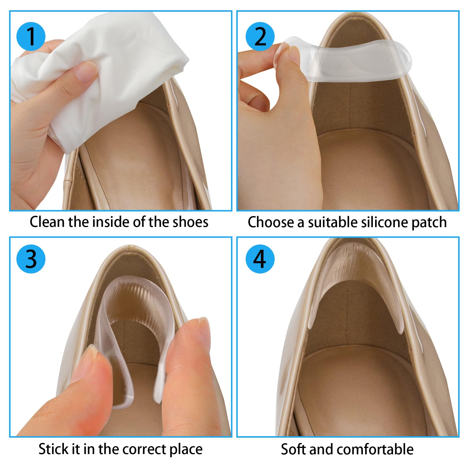 34Pcs Silicone Shoe Heel Grips - đánh giá và giá Men'S Shoes Grip