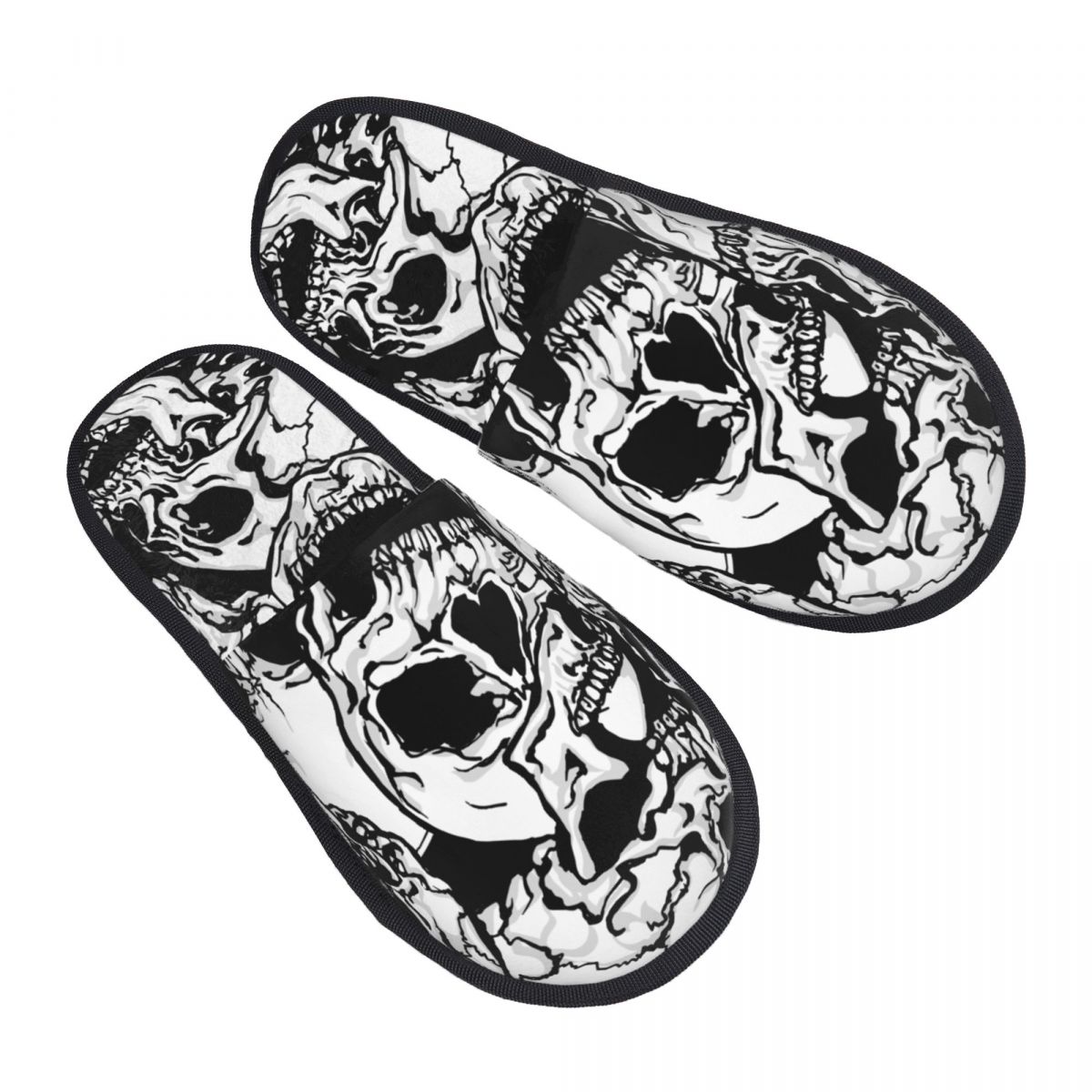 Indoor Black And White Skulls  - đánh giá và giá Men'S Shoes Black And White