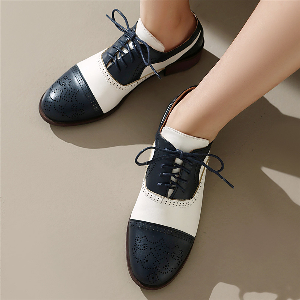 Women Spring Autumn Oxford Sho - đánh giá và giá Oxford Brogue Leather