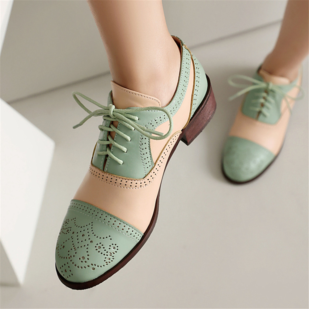 Women Spring Autumn Oxford Sho - đánh giá và giá Oxford Brogue Leather