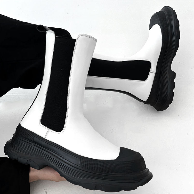 mens fashion punk stage high c - đánh giá và giá Men'S Shoes Black And White