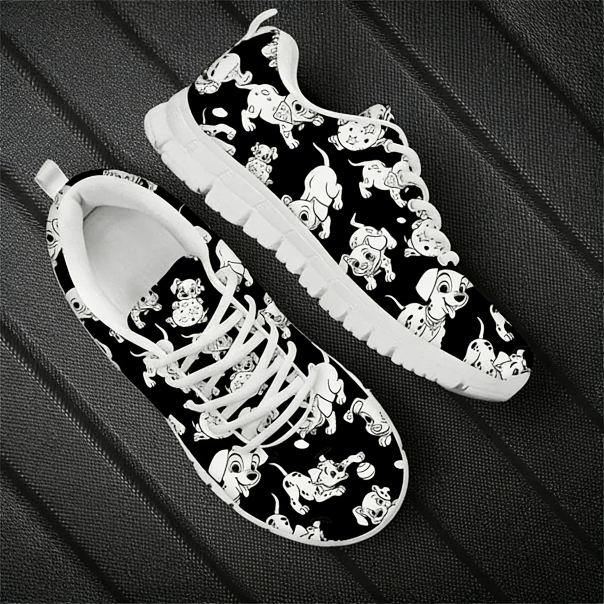 Dalmatian Dog Cute Pattern Wom - đánh giá và giá Men'S Shoes Black And White