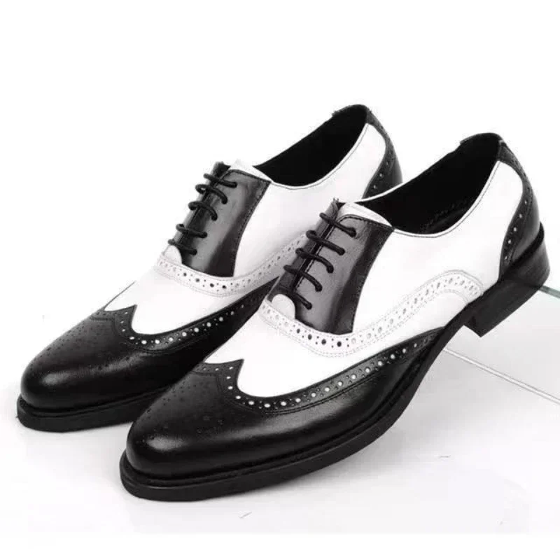 Mixed Colors Mens Dress Shoes  - đánh giá và giá Oxford Brogue Leather