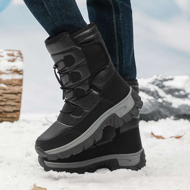 New Warm Men Plush Snow Boots  - đánh giá và giá Hiking Boot Waterproof