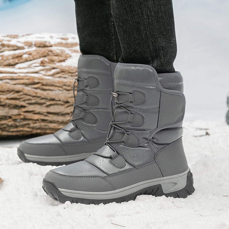 New Warm Men Plush Snow Boots  - đánh giá và giá Hiking Boot Waterproof