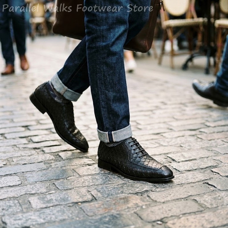 Sartorial Men Oxfords Fish Sca - đánh giá và giá Oxford Brogue Leather