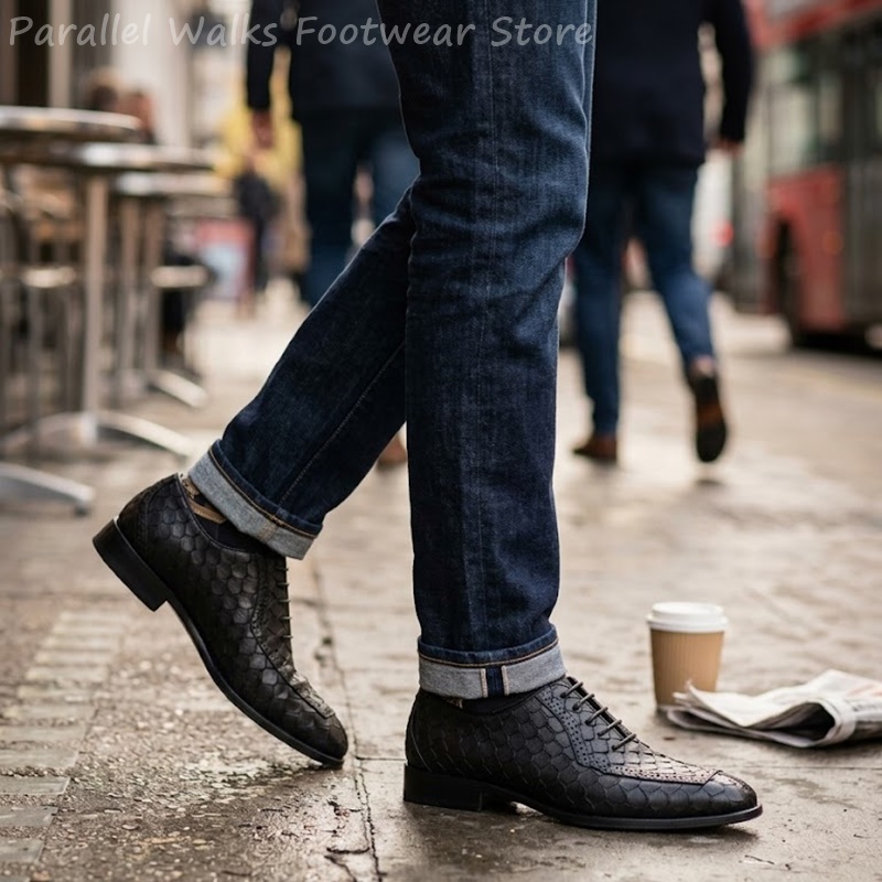 Sartorial Men Oxfords Fish Sca - đánh giá và giá Oxford Brogue Leather