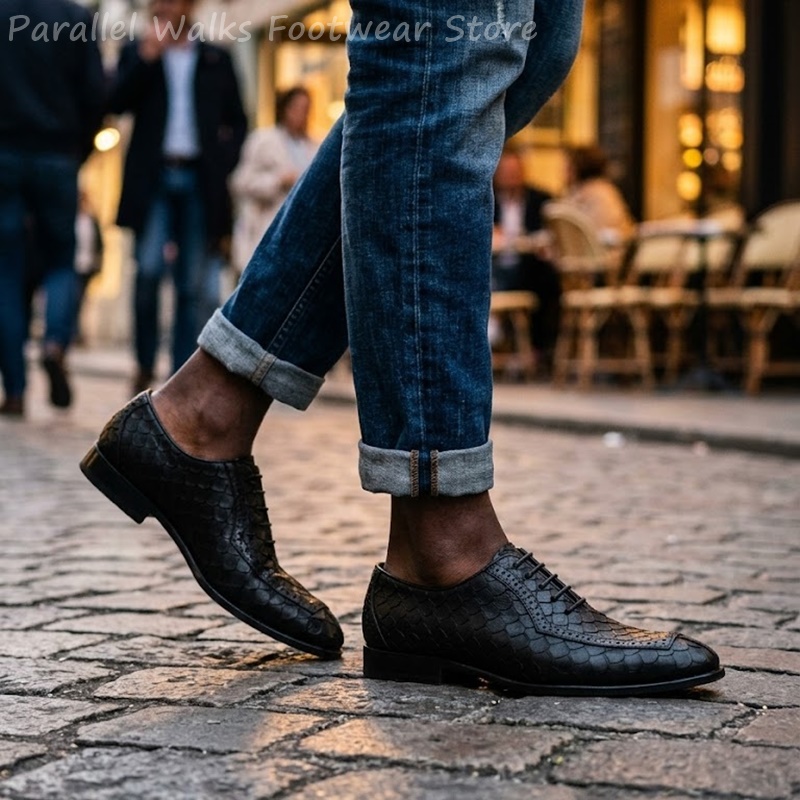 Sartorial Men Oxfords Fish Sca - đánh giá và giá Oxford Brogue Leather