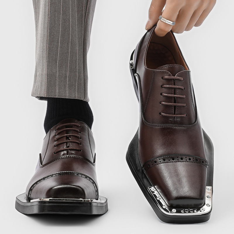 mens fashion hip hop rock carv - đánh giá và giá Oxford Brogue Leather