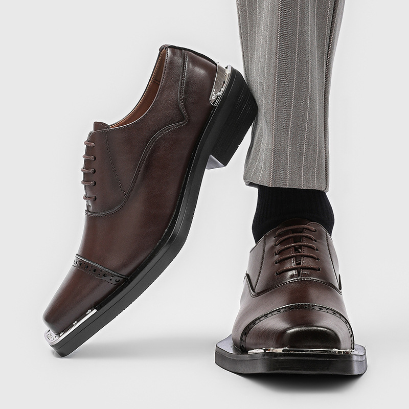 mens fashion hip hop rock carv - đánh giá và giá Oxford Brogue Leather