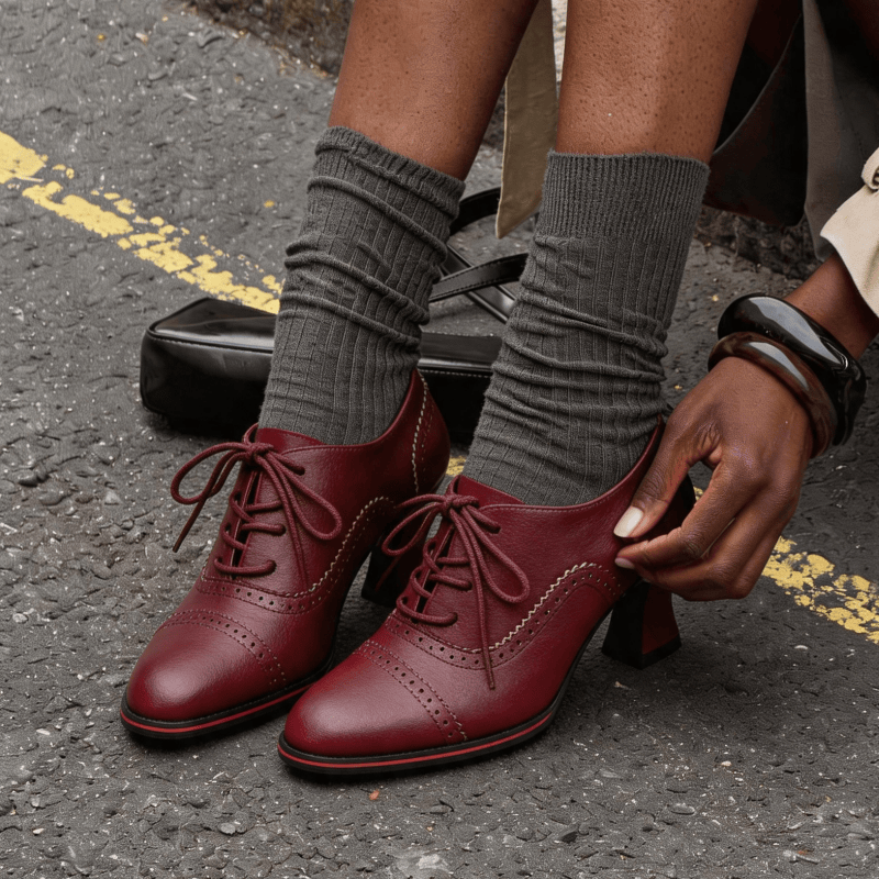 Women’s Faux Leather Brogue Ox - đánh giá và giá Oxford Brogue Leather