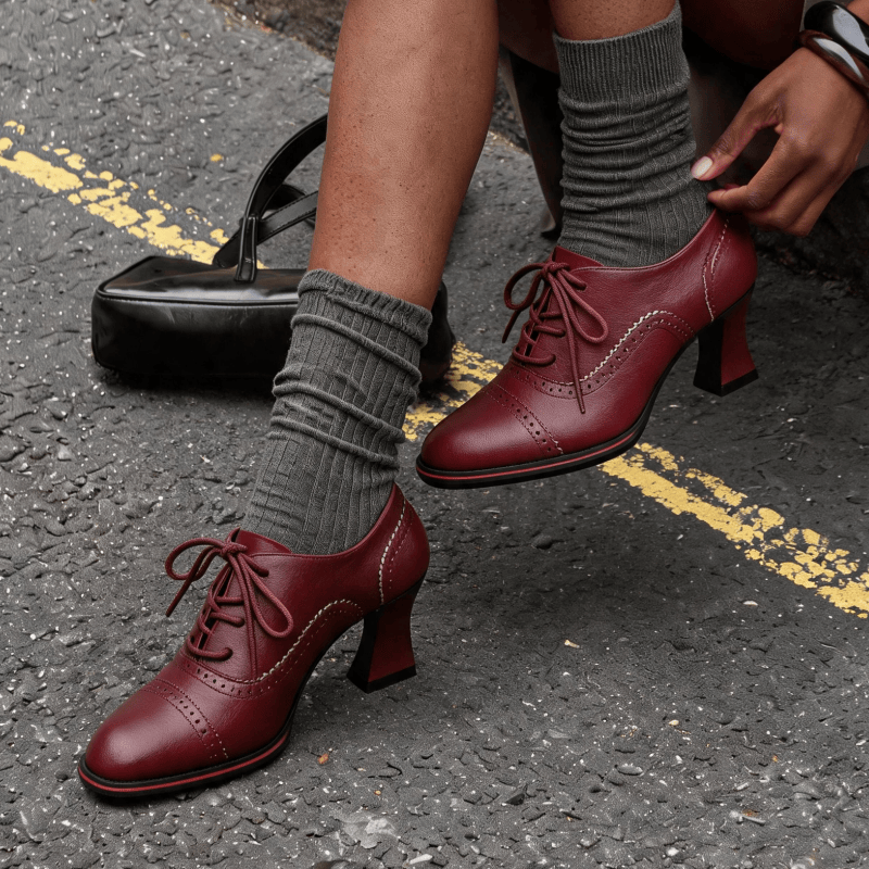 Women’s Faux Leather Brogue Ox - đánh giá và giá Oxford Brogue Leather