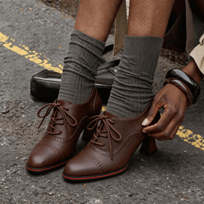 Women’s Faux Leather Brogue Ox - đánh giá và giá Oxford Brogue Leather