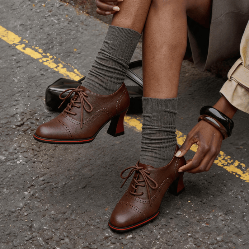 Women’s Faux Leather Brogue Ox - đánh giá và giá Oxford Brogue Leather