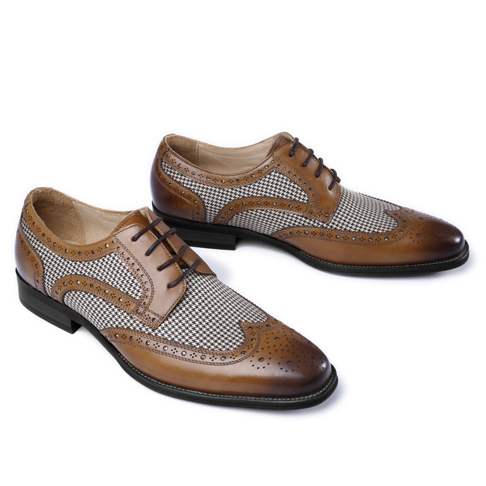 New Oxford Kinh Doanh Nam Da M - đánh giá và giá Oxford Brogue Leather