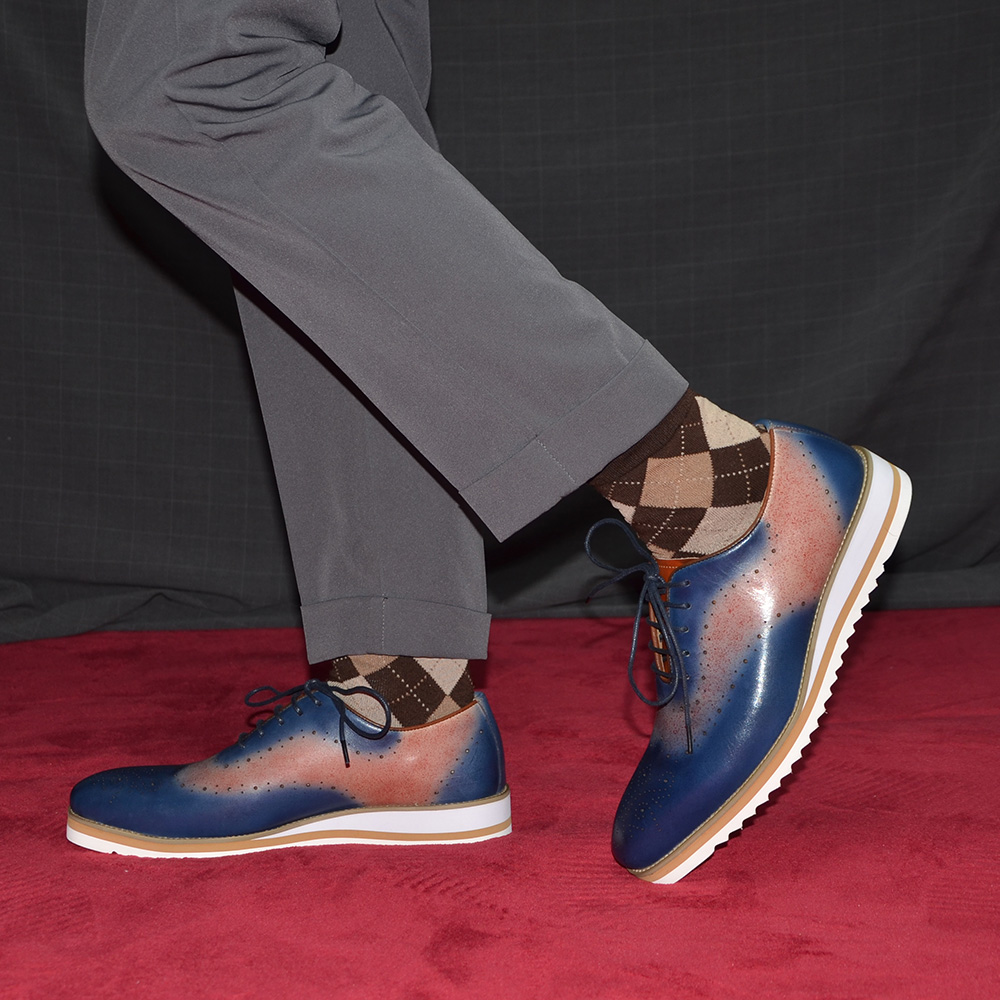 Luxury Plain Toe Duotone Color - đánh giá và giá Oxford Brogue Leather